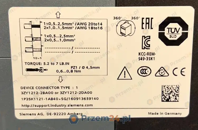 SIEMENS-3SK1121-1AB40-Safety-relay-24V-New-in-box-4