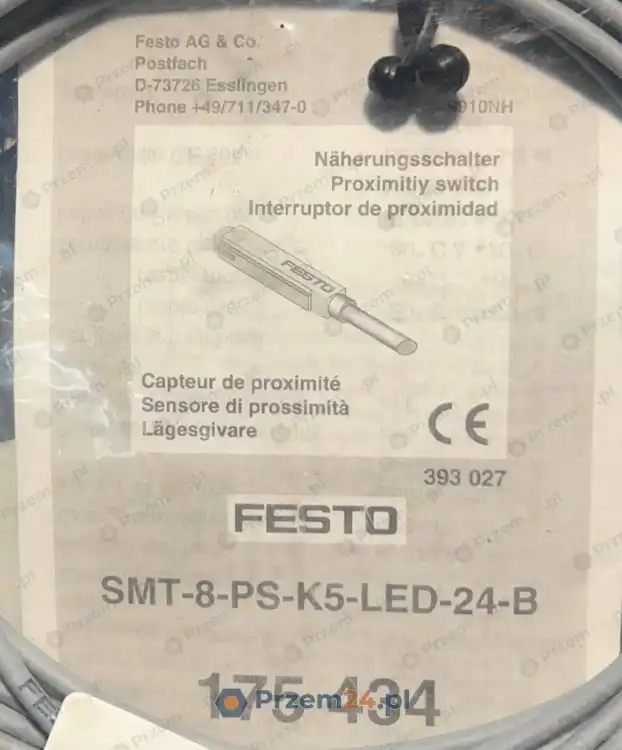 Festo-SMT-8-PS-K5-LED-24-B-175-434-175434-Proximity-Sensor-New-in-box-2