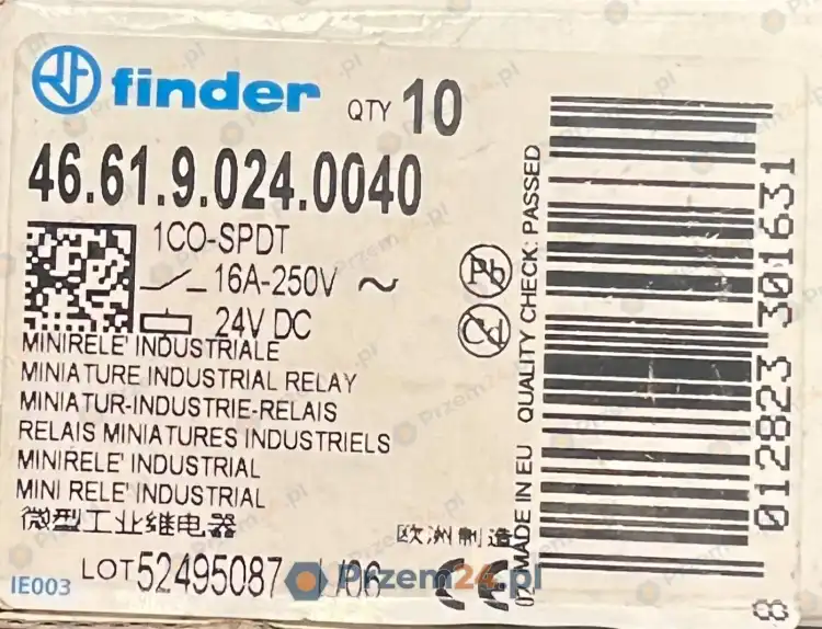 FINDER-46.61.9.024.0040-466190240040-Miniature-Industrial-relay-(lot-of-8)-5