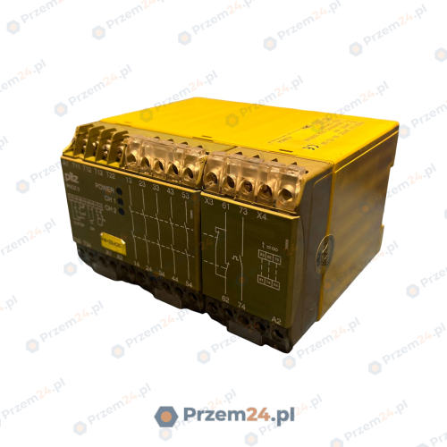 PILZ-474854-PNOZ-3-PNOZ-3.2-24VDC-5S-1O-1W-Safety-relay-9W-Used