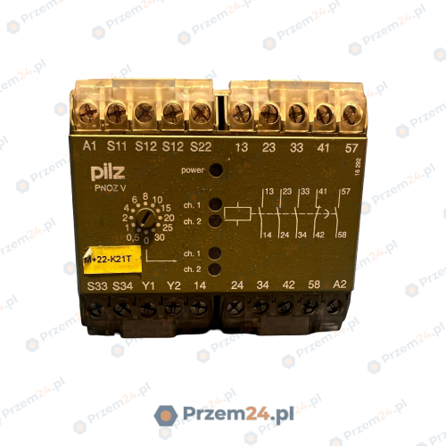 PILZ-474790-PNOZ-V-PNOZV-30S-24VDC-3S-1O-1SZ-SAFETY-RELAY-4,5W-Used-2