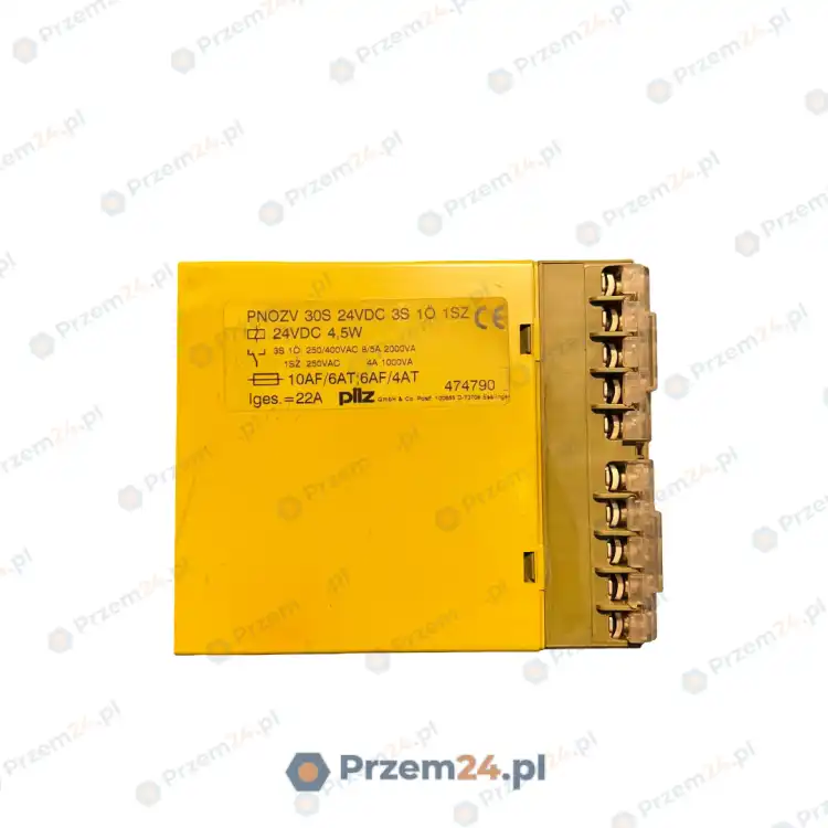 PILZ-474790-PNOZ-V-PNOZV-30S-24VDC-3S-1O-1SZ-SAFETY-RELAY-4,5W-Used-3