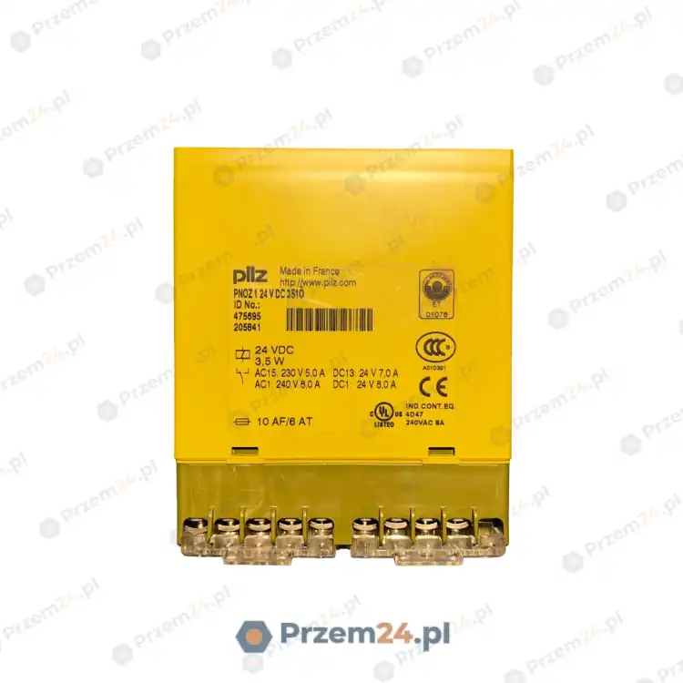 Pilz-475695-PNOZ-1-PNOZ1-24-V-DC-3S1O-Safety-relay-3,5W-Used-3