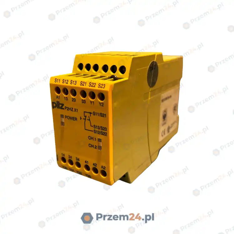 Pilz-774340-P2HZ-X1-P2HZX1-24VDC-3n-o-1n-c-Safety-Relay-Used