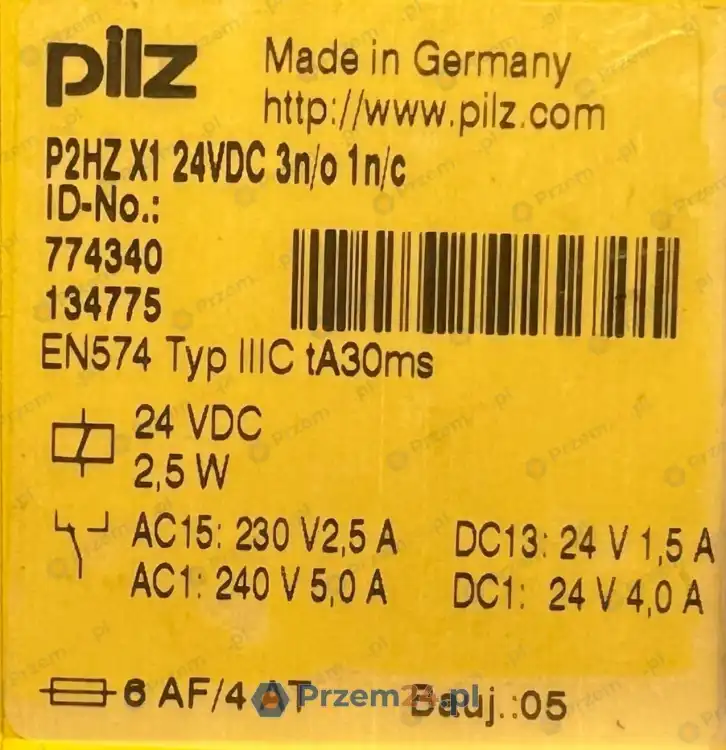 Pilz-774340-P2HZ-X1-P2HZX1-24VDC-3n-o-1n-c-Safety-Relay-Used-4