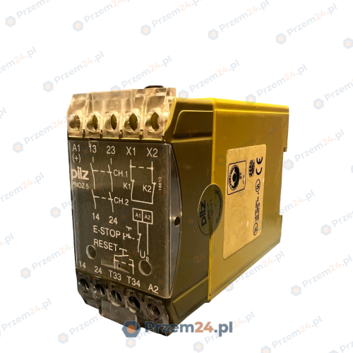 PILZ-474597-PNOZ-5-PNOZ5-230-V-AC-2S-SAFETY-RELAY-50-60Hz-Used