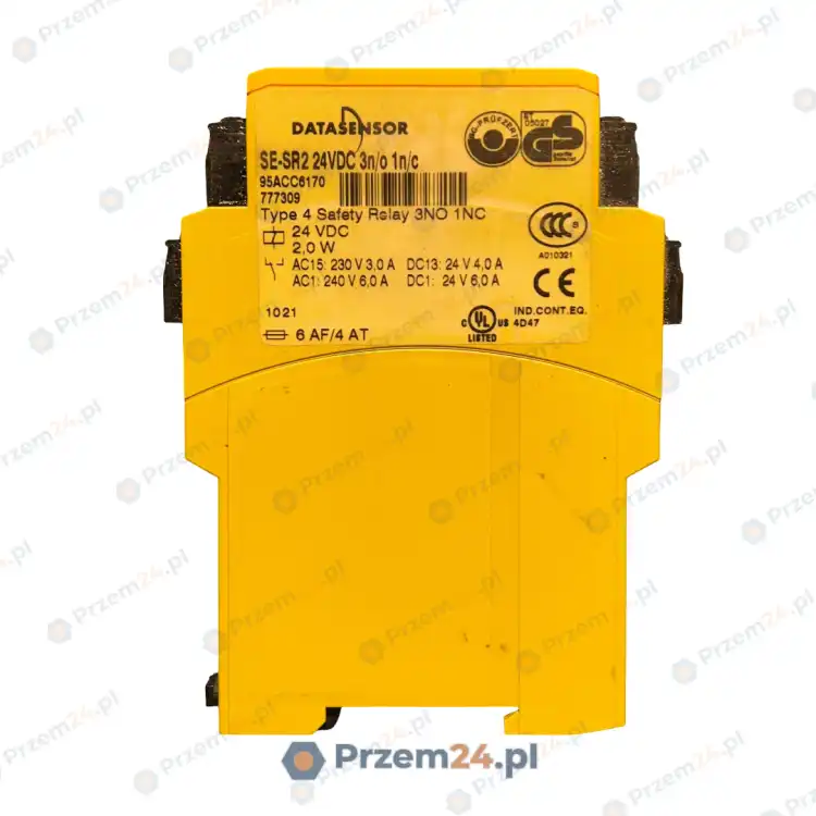 Datasensor-777309-SE-SR2-SE-SR2-24-VDC-3n-o-1n-c-SAFETY-RELAY-Used-3