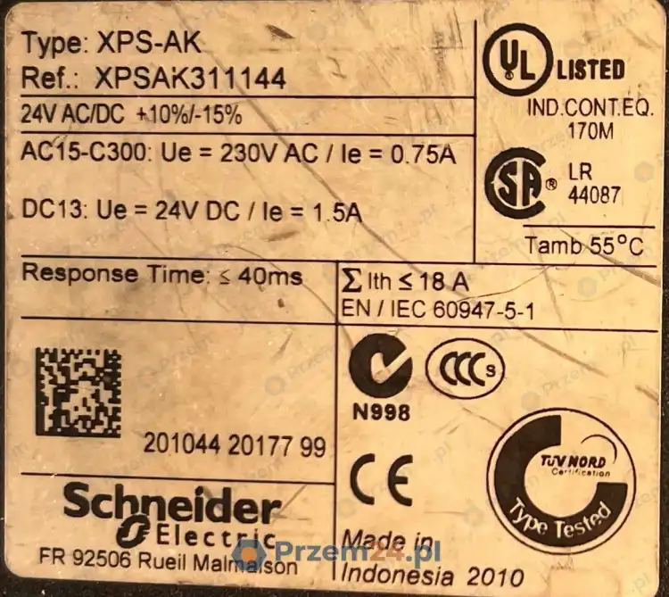 TELEMECANIQUE-XPS-AK-XPSAK311144-SAFETY-RELAY-24-AC-DC-Used-4