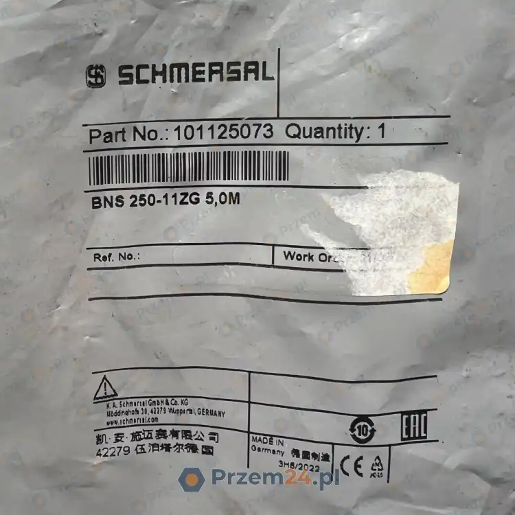 Schmersal-101125073-BNS-250-11ZG-5,0M-MAGNETIC-SAFETY-SENSOR-New-in-box-3