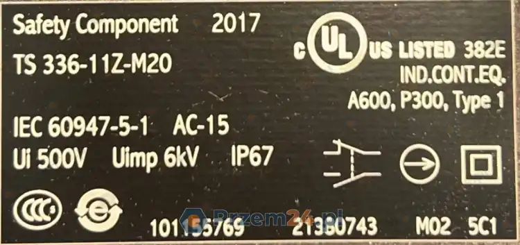 Schmersal-TS-336-11Z-M20-101155769-Limit-Switch-500V-AC-15-New-in-box-3