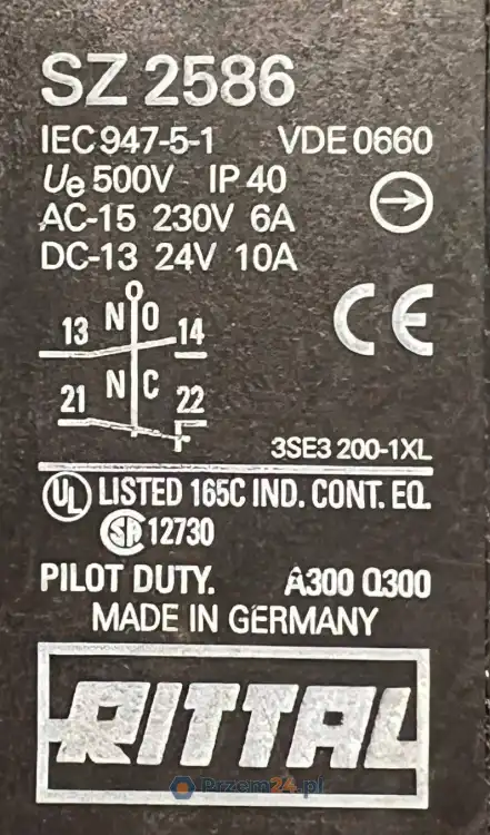 Rittal-SZ-2586-SZ2586-3SE3-200-1XL-Door-Limit-Switch-DC-13-24V-New-no-box-3