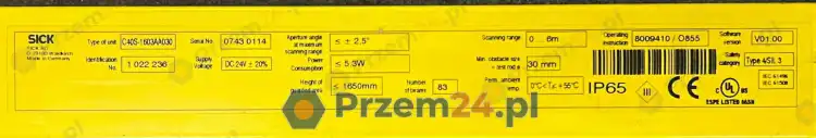 SICK-C40S-1603AA030-1022236-1-022-236-Light-Curtain-Sender-Used-5