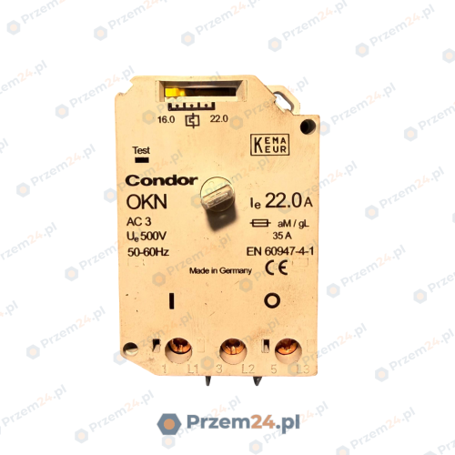 CONDOR-OKN-220-Overload-Circuit-Breaker-AC-3-500V-50-60Hz-Used-2