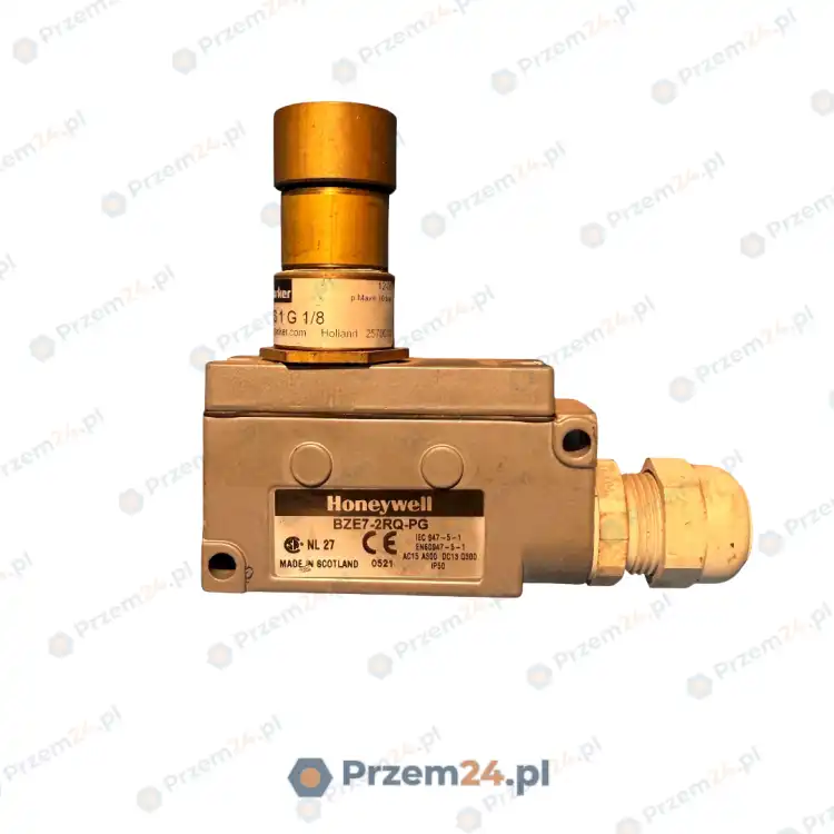 Honeywell-BZE7-2RQ-PG-Limit-Switch-with-Parker-LMS-1-G-1-8-pneumatic-valve-Used-2