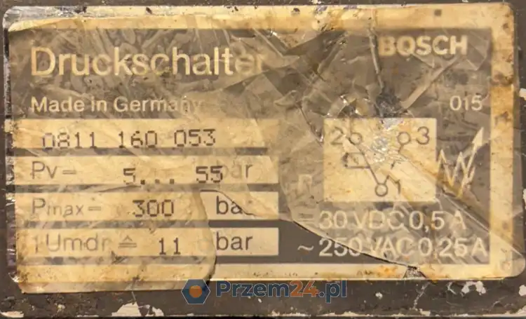 BOSCH-0811-160-053-0811160053-SOLENOID-VALVE-30VDC-250VAC-New-old-stock-5