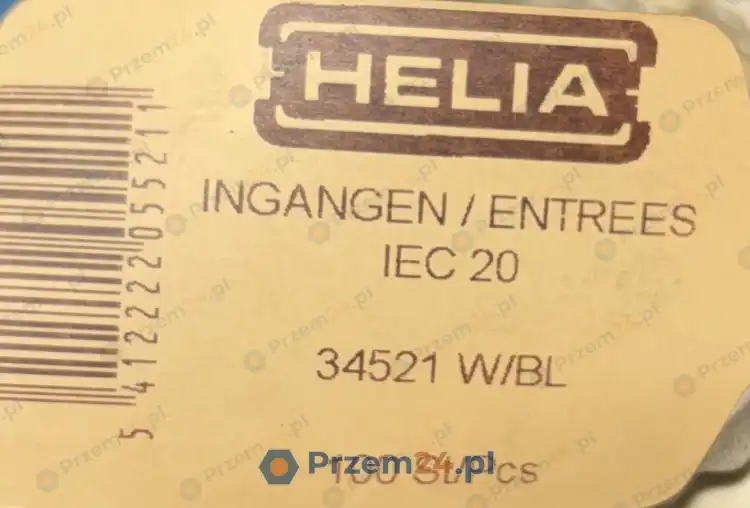 HELIA-34521-W-BL-IEC20-Cable-Entry-Grommets-Bushings-100pcs-Panel-Mount-New-2