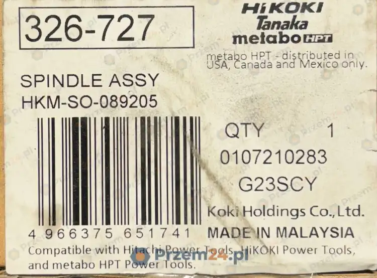 HiKOKI-326727-326-727-Spindle-Assy-for-G23SCY-Angle-Grinder-New-in-box-3