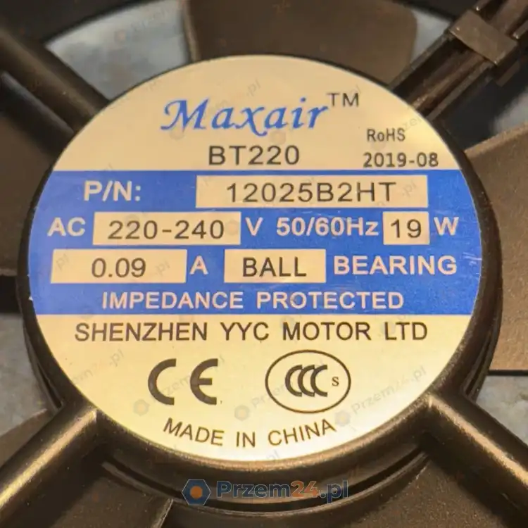 MAXAIR-BT220-12025B2HT-Cooling-fan-220-240-V-50-60Hz-19W-New-3