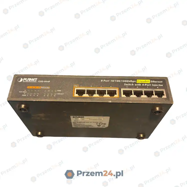 Planet-GSD-804P-8-port-10-100-1000-Mbps-Gigabit-Ethernet-Switch-Used-3