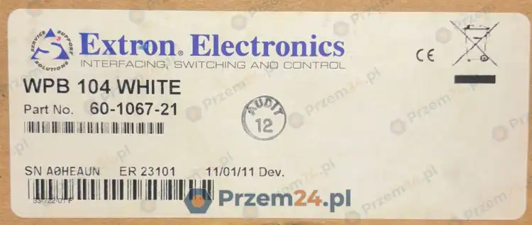 Extron-WPB-104-60-1067-21-White-Wallplate-New-in-box-3