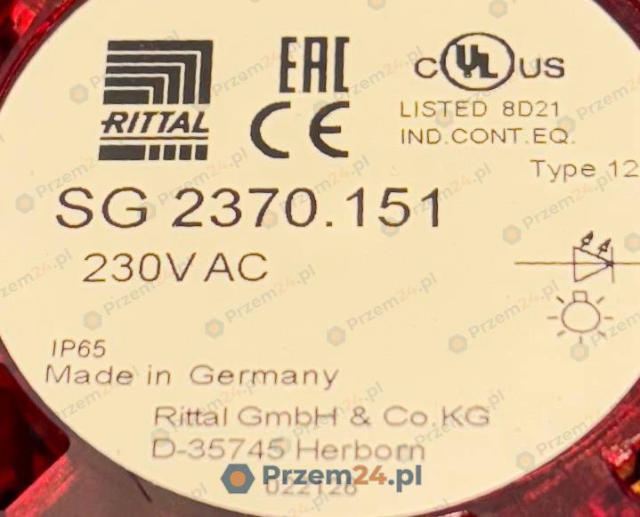 Rittal-SG-2370.151-SG2370151-Red-LED-Steady-Light-Component-230V-AC-Used-3
