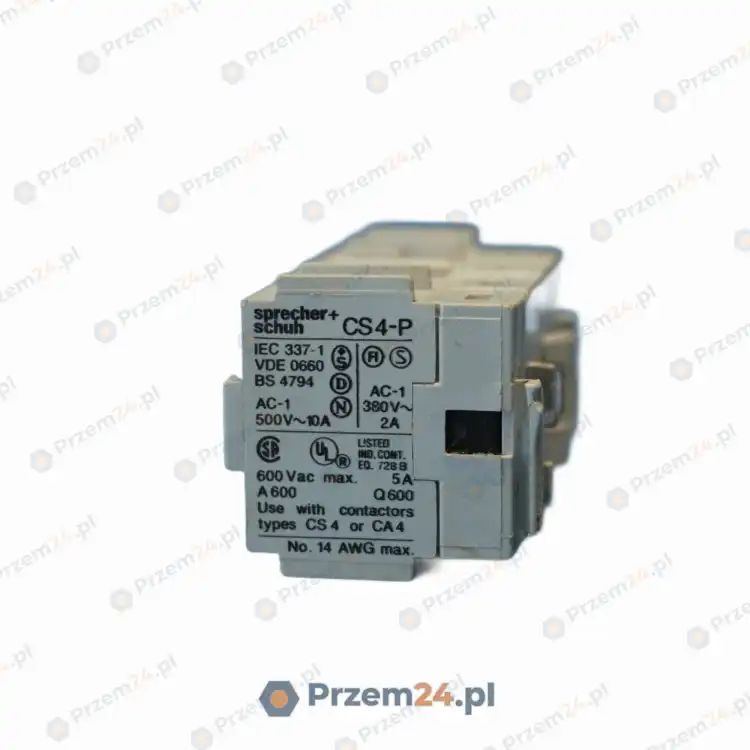 SPRECHER+SCHUH-CS-4-P-CS4P-Auxiliary-Contact-Block-(LOT-OF-2)-Used-2