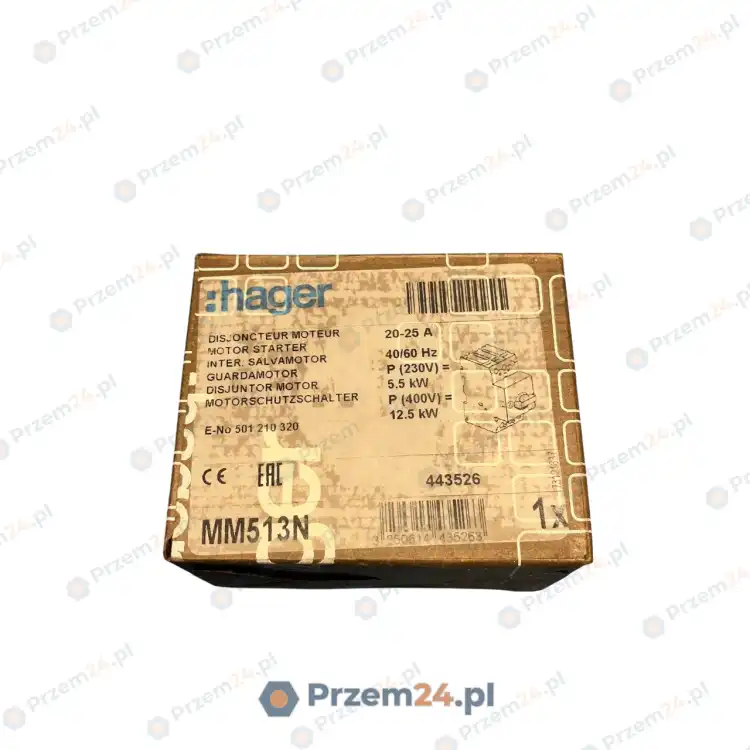 Hager-MM513N-Motor-Starter-20-25A-New-in-box-2