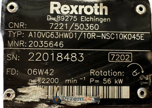 Rexroth-A10VG63HWD1-10R-NSC10K045E-(JCB-7221-50360)-Hydraulic-pump-for-JCB