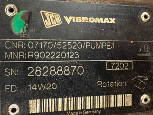 Rexroth-A10VG28HW1-10R-NSC10K013E3-S-(JCB-Vibromax-07170-52520)-Hydraulic-pump