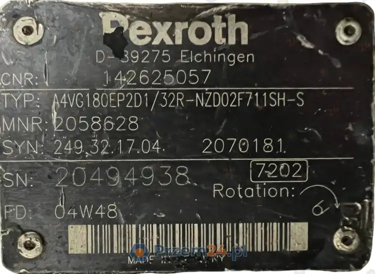 Rexroth-A4VG180EP2D1-32R-NZD02F711SH-S-(R902058628)-Hydraulic-pump-for-TEREX