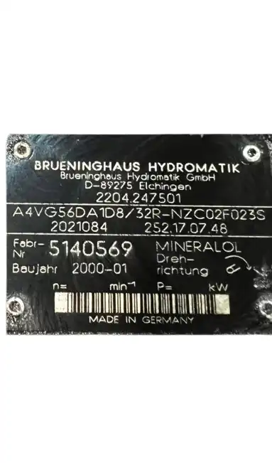 Brueninghaus-A4VG56DA1D8-32R-NZC02F023S-2204247501-Hydraulic-pump-TEREX-SF-50U