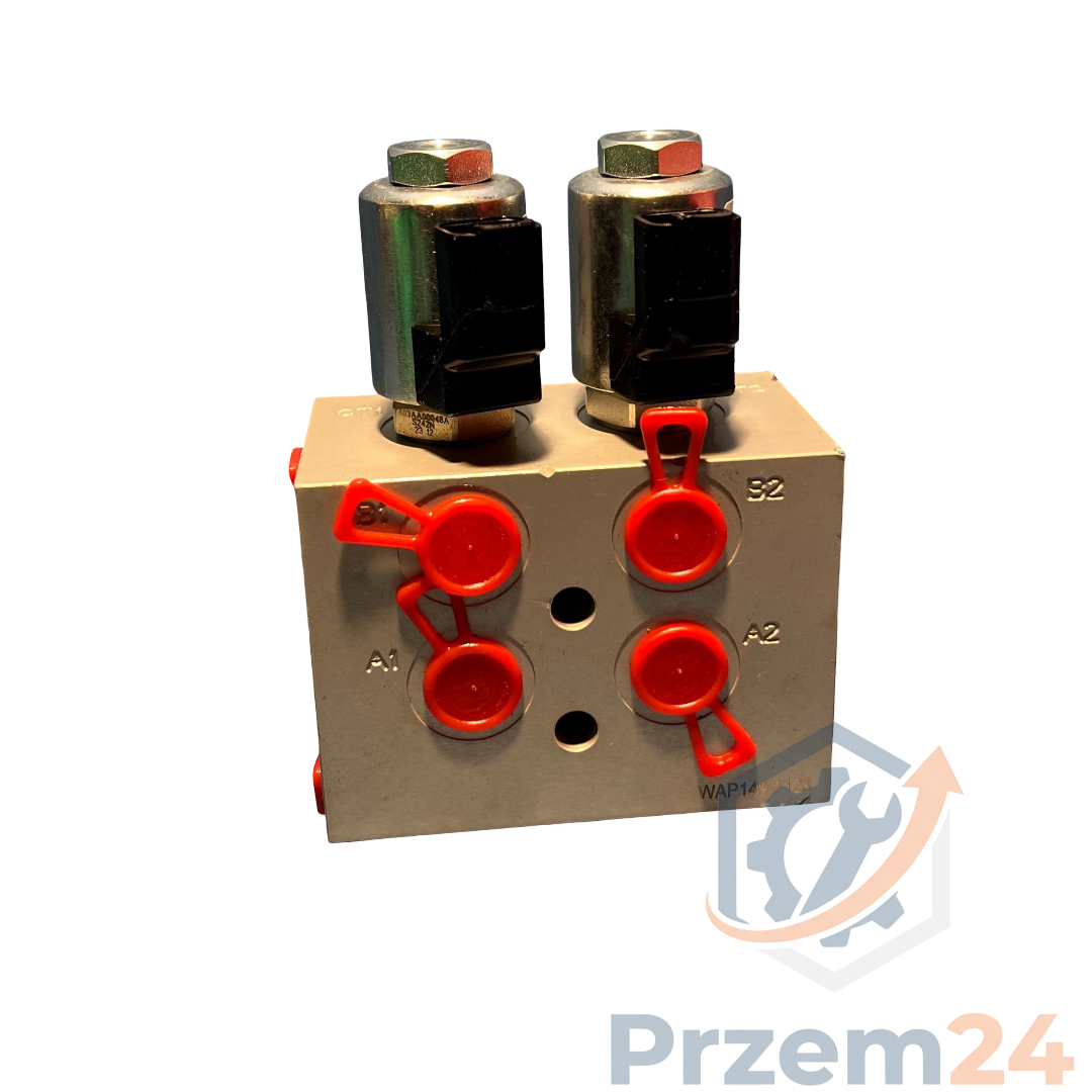 JCB-25-220940-Valve-block-with-Danfoss-300AA00377A-solenoid-for-JCB-801X,-802X