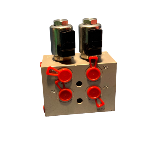 JCB-25-220940-Valve-block-with-Danfoss-300AA00377A-solenoid-for-JCB-801X,-802X