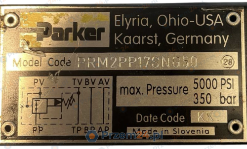 Parker-PRM2PP17SNG50-Pressure-Reducing-Valve,-350-bar,-5000-psi-2