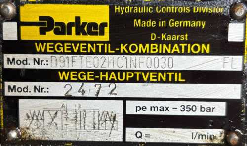 Parker-D91FTE02HC1NF0030-Hydraulic-valve-Pe-max=350-bar