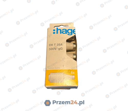 HAGER-DII-T-25A-500V-gG-Fuse-(5-pieces)