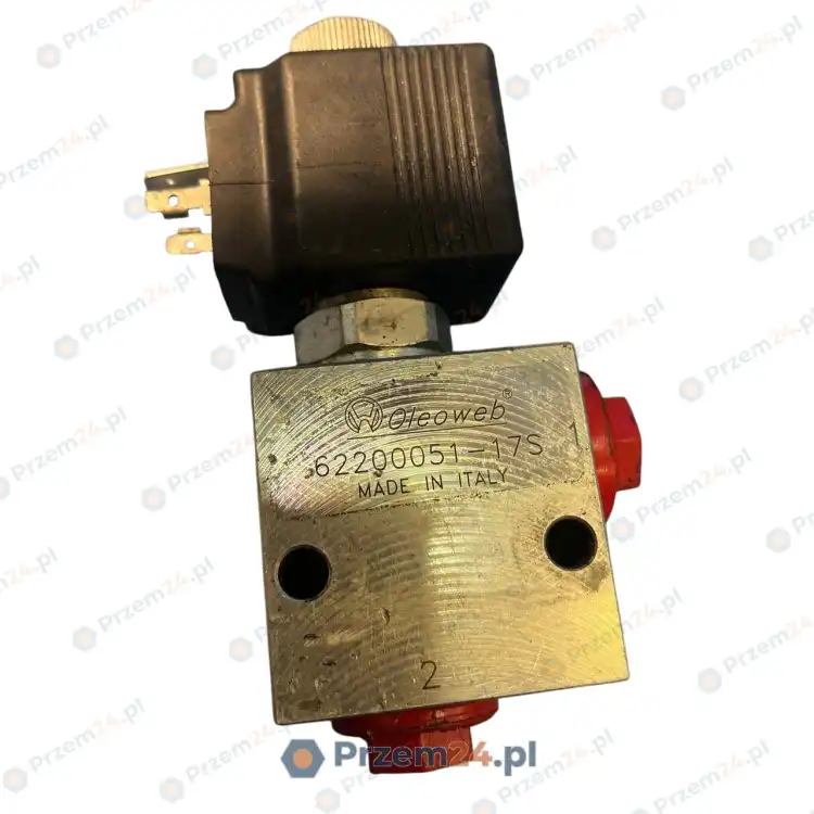 Oleoweb-62200051-17S-(6220005117S)-Hydraulic-valve-+-EDE6-17Q-Coil-6