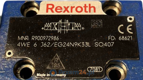 Rexroth-4WE-6-J62-EG24N9K33L-S0407-R900972986-Hydraulic-control-valve-+-Rexroth-R900991798-Coil-24VD-2