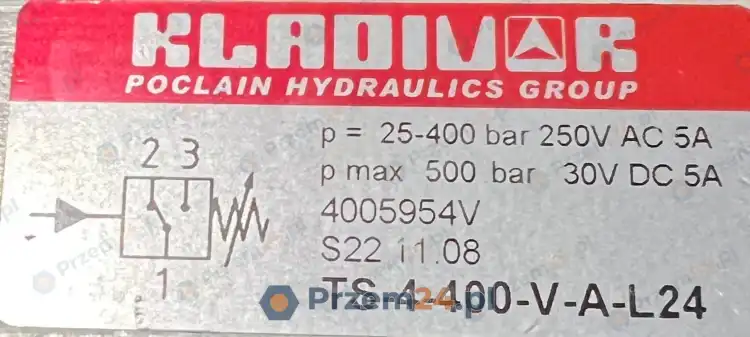 Kladivar-Poclain-VP-TS-4-10-P-Valve-+-Kladivar-TS-4-400-V-A-L24-Pressure-switch-2