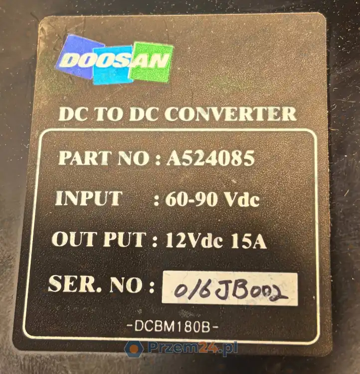 Doosan-A524085-Converter-INPUT-60-90-Vdc-OUTPUT-12Vdc-15A-3