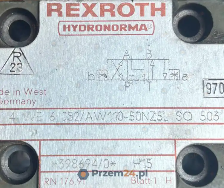 Rexroth-Hydronorma-4-WE-6-J52-AW110-50NZ5L-SO-503-398694-0-Hydraulic-Valve-2