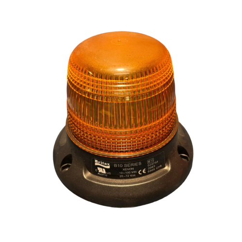 BRITAX-B10-SERIES-XENON-STROBE-Orange-Warning-Light-10R-04-10-100-V-DC