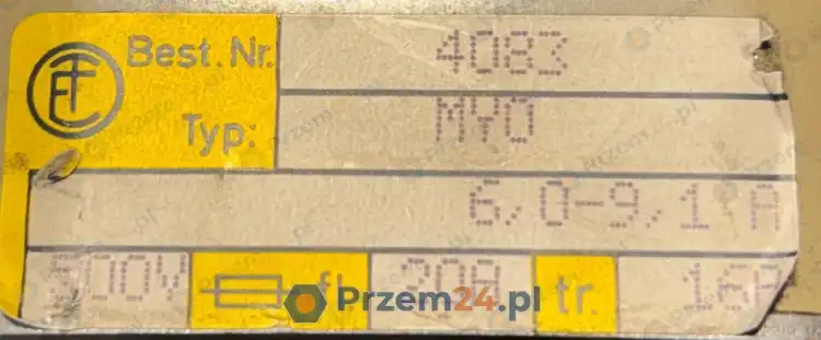 Elektra-Tailfingen-4083-MY0-MYO-Rotary-Switch-fl.-20A-fr.-16A-6,0-9,1A-500V-4