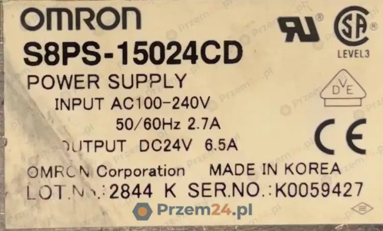 Omron-S8PS-15024CD-Power-Supply-AC100-240V-50-60Hz-3