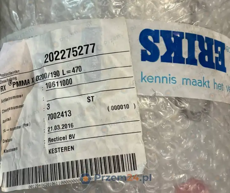 ERIKS-10611000-RX-PMMA-Acrylic-Tube-Ø200-190-x-470mm-2