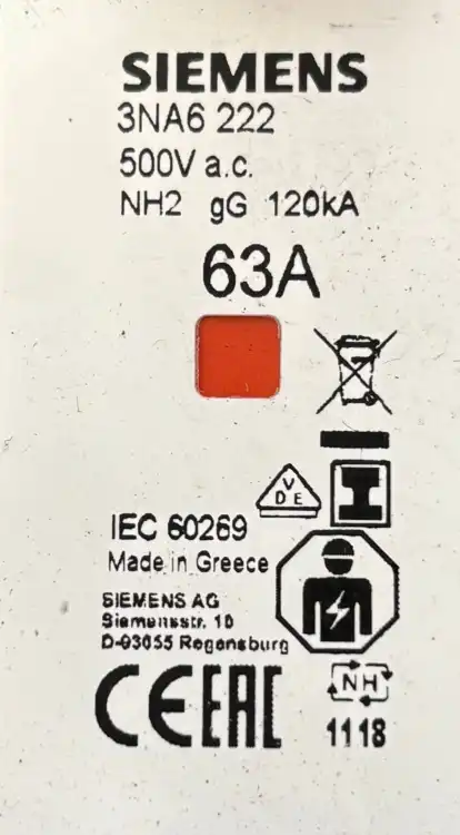 Siemens-3NA6-222-3NA6222-Fuse-link-2