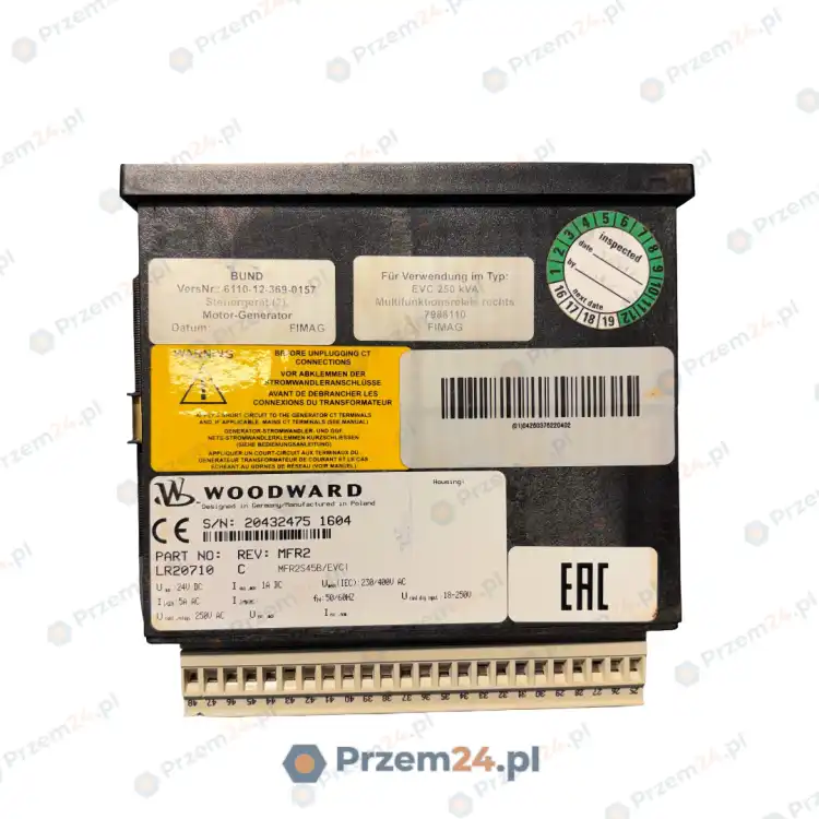 Woodward-MFR2-MFR2S45B-EVC1-LR20710-Controller-24V-DC-50-60Hz-NOT-WORKED-3
