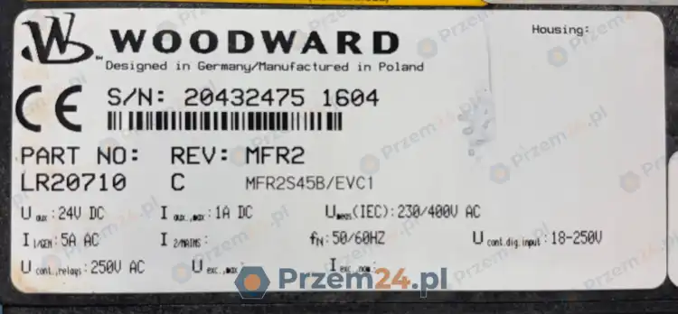 Woodward-MFR2-MFR2S45B-EVC1-LR20710-Controller-24V-DC-50-60Hz-NOT-WORKED-5