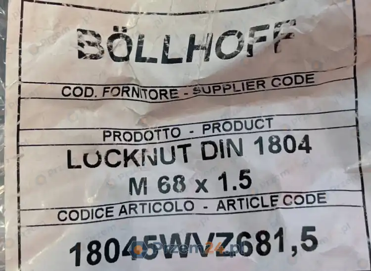 Böllhoff-18045WVZ681,5-LOCKNUT-DIN-1804-M68-x-1.5-New-3