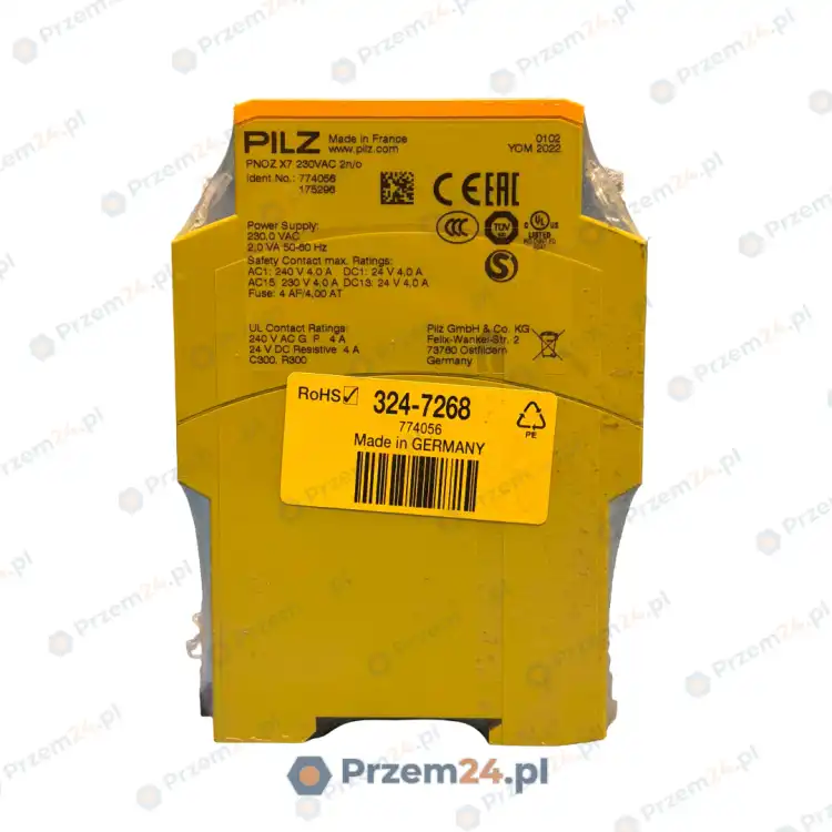 PILZ-774056-175296-PNOZ-X7-230VAC-2n-o-Safety-Relay-3